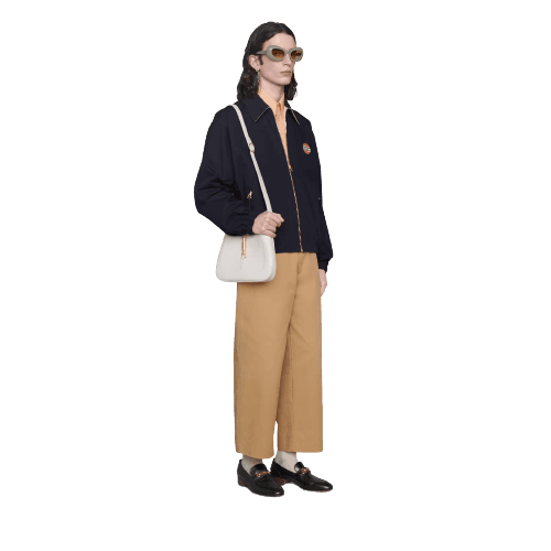 Cotton nylon zip jacket