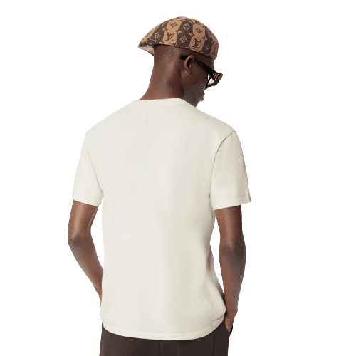 INTARSIA JACQUARD DUCK SHORT-SLEEVED CREWNECK